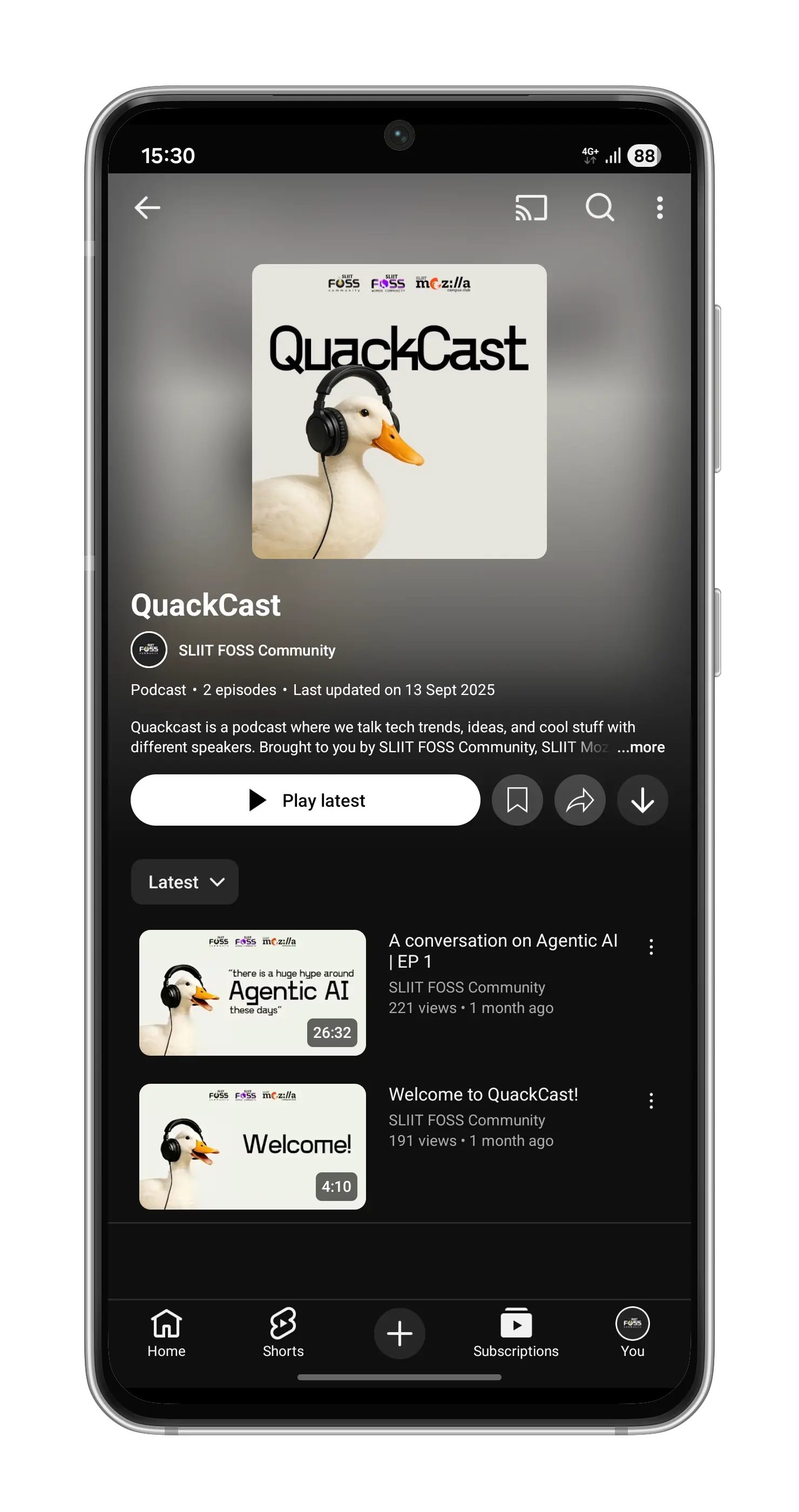 QuackCast Podcast Logo